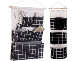 2 stuks hangorganizer, wandorganizer, hangende tas, deur, hangopslag, camping, opbergtas voor deur, kantoor, muur, badkamer, kast, deur, hangend, gebruiksvoorwerpen, hangmandjes