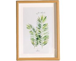 2 stuks houten aluminium lijsten fotolijst A4 - handgemaakt hout aluminium frame - voor wandmontage of tafelblad display .