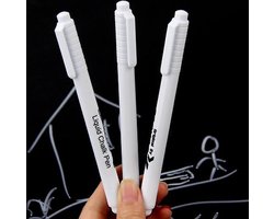 *** 2 Stuks Krijtbordstiften, Schoolbord, Spiegel en Glas - Krijtbord - Porselein - Chalk Marker - Glasstiften - Raamstiften - van Heble® ***