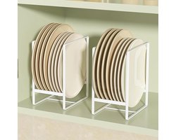 2 Stuks Multifunctionele Bordenhouders - Organiseer Keuken en Kasten Efficiënt