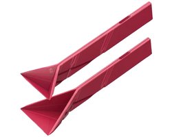 2 stuks opvouwbare, platte maatlepels, multifunctioneel voor keuken, bakken, koken, rood - Maatbekers en -lepels - Keukengereedschap en gadgets - Keuken, dineren en bar - Huis en tuin rood