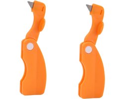 2 stuks oranje multifunctionele dunschiller - oranje dunschiller - citroen dunschiller - citrusschiller - kunststof dunschiller - keukengereedschap - dunschiller citroen - grapefruit dunschiller