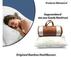 2-Stuks Origineel Bamboo Hoofdkussen ben je Gegarandeerd van een Goede Nachtrust