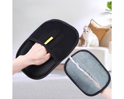 2 Stuks pet hair removal glove - Pet grooming gloves - Herbruikbaar - Wassen, haarverwijderen en verzorging - Herbruikbaar - Voor huisdieren en meubels - LOUZIR
