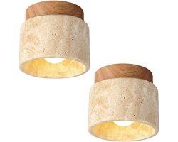 2 Stuks Plafondlamp Modern Creativiteit Plafondlamp Wabi-Stijl voor Woonkamer Keuken Slaapkamer