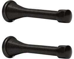 2 stuks plinten deurstopper 85 mm veer wanddeurstopper metalen veer voor bescherming van muren en deuren
