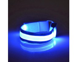 *** 2 Stuks Reflecterende Hardloop Verlichting - Hardloop Fiets Sport Armband Met LED Lampjes - Veilig over straat - van Heble® ***