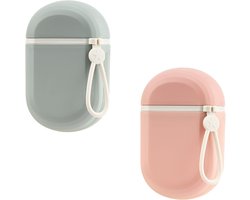 2 Stuks Reis Zeepbakje met Deksel, Waterdichte Zeepdoos Reis, Lekvrije Zeep Houder voor Reizen, Draagbare Zeepdoosje voor Badkamer, Sportschool, Camping, School (Groen + Roze)