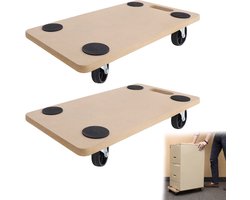 2 Stuks Rolplanken 58 X 29 Cm Transportwielen Meubelwielen Wielen Transportwiel Transporthulpmiddel Kistwielen Voor Verhuizing Meubeltransport Tot 200 Kg