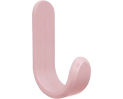 2 stuks - Roze - Wandkapstok Ophanghaakjes - Jashaak - Kapstok haakjes - Wandhaak - Hout haak - Muurhaak - Handdoekhouder - J Hook - Curve Hook