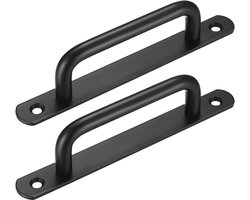 2 Stuks - Schuifdeurgrepen - Handgreep zwart - Handgrepen Kast - Meubelhandvat - Hand Grepen - Robuust - Deurgreep - Inclusief schroeven - Greep Schuifdeur - Onderdelen - Meubel Handvat - Keukengreep - Meubelbeslag - Metaal