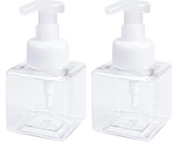 2 stuks schuimzeep dispensers 250 ml vacuüm schuimende pomp lege flessen voor keuken of badkamer handzeep gezichtsreiniger reiniger