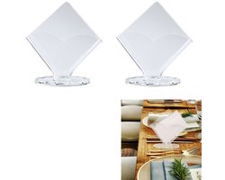 2 stuks - servethouder van helder acryl - papieren handdoekdispenser - koffiefilterhouder - vierkante papieren handdoekdispenser - papieren handdoekhouderdoos - transparant - 14,5 * 14 * 3,8 cm - geschikt voor bars, hotels, eettafels en koffieshops