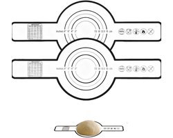 2-stuks Siliconen brooddrager - Siliconen bakdrager - Bakmat voor Dutch oven - Herbruikbare broodmat - Antiaanbaklaag -Gemakkelijk schoon te maken - Met verlengde handgreep - Geschikt voor ovens en het overbrengen van zuurdesem - Zwart