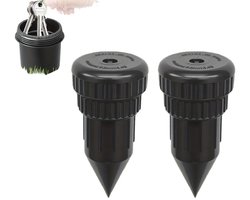 2-stuks Sleutelverberger - Nep-sprinkler sleutelverberger overdrachtskluis - Buiten verborgen sleutelopslag - Verberg reservesleutels - Verberg waardevolle spullen - Overdraagbaar - Geschikt voor tuinen en buiten - Zwart