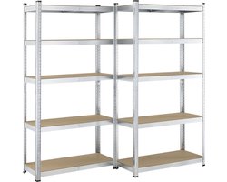 2 stuks Stellingkast / Magazijnstelling / Opbergkast - Basic - 180 x 90 x 40 cm