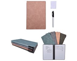 2 STUKS - Whiteboard notitieboekje - formaat 24,2 x 16,5 cm - uitwisbaar notitieboek - Duurzaam - Bureau accessoire - 1 STUK - Roze