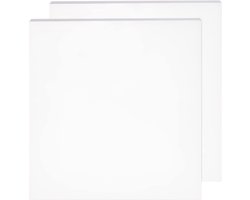 2 Stuks Witte Siliconen Rubber Plaat 250x250x3mm | Hoge Temperatuur Bestendig | Voor Pakkingen en Seals | Hittebestendig Siliconen Vel - Set van 2 | Universeel Gebruik