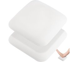 2 Stuks Zachte Microfiber Leren Nagelarmsteun Kussens voor Handen en Ellebogen - Ergonomische en Antislip Ondersteuning voor Nagelsalon en Thuisgebruik