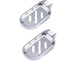 2 stuks zeepbakje voor douche, douchestang zeepbakje verstelbare zeepbakje voor douche schuifstang boorvrije douchestang zeepbakje voor badkamerdouches en keukenwastafels, draagbare zeepbakje