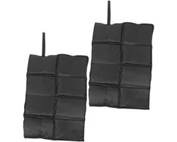2 stuks - Zitkussens - Vouwkussen - Zitmatje - Kussen - Picknick Kussen - Waterdichte - opvouwbare, zwaar schuim - voor eetkamerstoelen , thuiskantoor , tuindecoratie - makkelijk schoon te maken - zwart - 40*29.5*1 cm