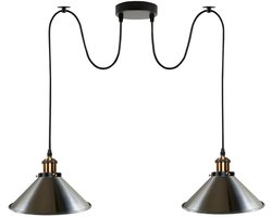 2 Verstelbare Hanglampen - Industrieel Vintage Design voor Slaapkamer en Woonkamer