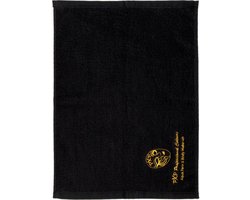 2 x Handdoekje zwart met goud borduursel logo