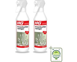 2 x HG - Kroonluchterreiniger - Streeploze Schoonmaak - 500 ml - Grootverpakking - Vaatwasstrips - Kroonluchter Reinigen - Koperen Reinigen - Messing Reinigen - Bronzen Reinigen - Vuil Verwijderen