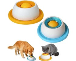 2 x Likspeeltje voor honden, likmat voor natvoer met antislipcoating, likbol voor honden en katten, voor verveelde puppy's en katten