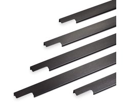 2 x Meubelgreep BLANKETT Slim Lengte 445 mm Zwart geborsteld Greeplijst van SOTECH