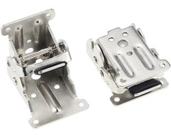 2 x opvouwbare steunbeugels, zelfborgende scharnieren, opvouwbare meubelpoot en beugel, scharnieren voor tafel-, bed- enmeubelmechanisme-Opklapbaar-Scharnier-Tafel Stoel Uitschuiftafels Opvouwbaar Zelfborgend Vouw Voeten Scharnieren, voor Tafelpoten