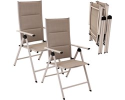 2 x OPVOUWBARE tuinstoel, kampeerterrasstoel voor in de tuin
