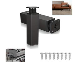 2 x Verstelbare meubelpoten - Stelpoot - Stelpoten- Meubelpoot ,geschikt voor kasten en ladekasten -Bevestigingsschroeven voorzien（4 x 4 x 15CM）