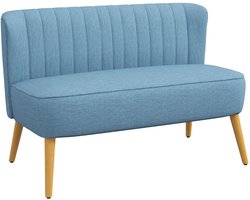 2-Zits Bank – Compacte Bank – Tweezitsbank – Zithoek Bank – Comfortabel Zitvlak – Synthetisch Leer