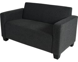 2-zits bank Lyon loungebank stof/textiel ~ antraciet-grijs