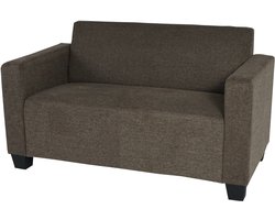 2-zits bank Lyon loungebank stof/textiel ~ bruin