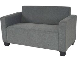 2-zits bank Lyon loungebank stof/textiel ~ grijs