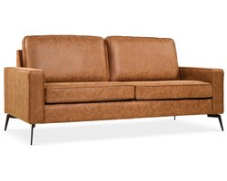2-Zits Bank Noa Microleder Cognac - Giga Meubel