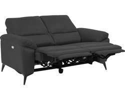 2-zits Relax Bank Ulven Grijs Barry 158cm - Giga Living