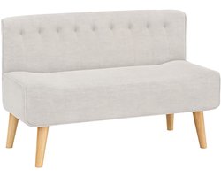 2-zitsbank - Modern, comfortabel, gestoffeerd, gezellig ontspanning - voor woonkamer thuis - Stof, Beige