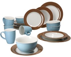 20-delig combiservies Doppio Duo voor 4 personen - 406351 + 406344 + 545746 + 545760 +545777