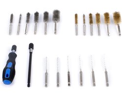 20 Delige Borstelset met Ratel en Verlengstuk