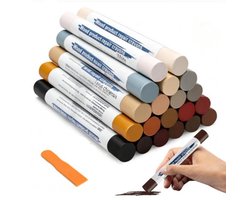 20-delige Houtreparatie Was Stiften Set, Meubelreparatie Crayons in Verschillende Kleuren, voor Houten Meubels, Vloeren, Kasten en Deuren, Repareert Krassen, Gaten en Beschadigingen, Gemakkelijk Te Gebruiken