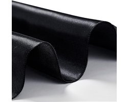 20 effen gekleurde servetten, geweven satijn servetten, polyester servetten, slowside restaurant hotel bruiloft decoratie, mond placemats, 43*43CM, zwart
