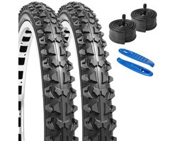 20-inch MTB Fietsbanden en Binnenbanden - 2 Stuks - Compatibel Met 20x2,1 en 20x2,125