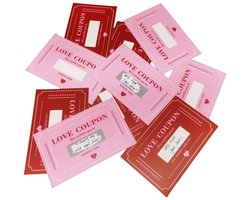 20 Liefdes Kraskaarten - Love Coupon - Zelf Schrijven - Erotiek - Kado - Partner