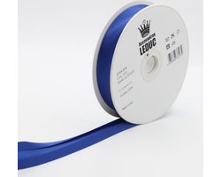 20 Meter BIAISBAND SATIJN, Maat 20/8/8, Kleur KONINGSBLAUW 2121