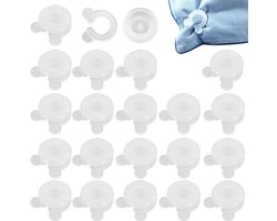 20 paar antislip dekbedclips voor betrouwbare bevestiging van dekbed en dekbedovertrek, houdt hoeken stevig op hun plaats (3,5 cm)