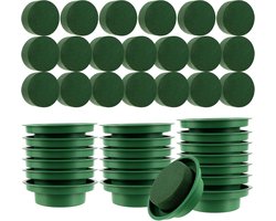 20 Pack 3 Inch Groene Nat Cilinder - Met Onderdelen - Rond Bloemen Schuim Plastic Basis voor Bloemen Ambachten - Bruiloft Decoratie - Tafel Ornament - DIY Bloem Arrangement Kit