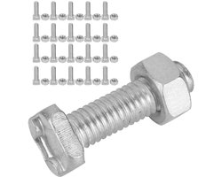 20 Set 22mm M6x22 Bouten en M6 Moer Aluminium Bouten Kas Moeren Stevige Moeren & Bouten Set Tool Accessoire voor Kas